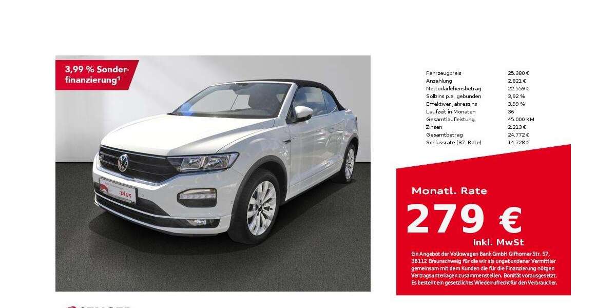 VW T-Roc 17.900 km 25.380 &euro; Bad Oldesloe 23843