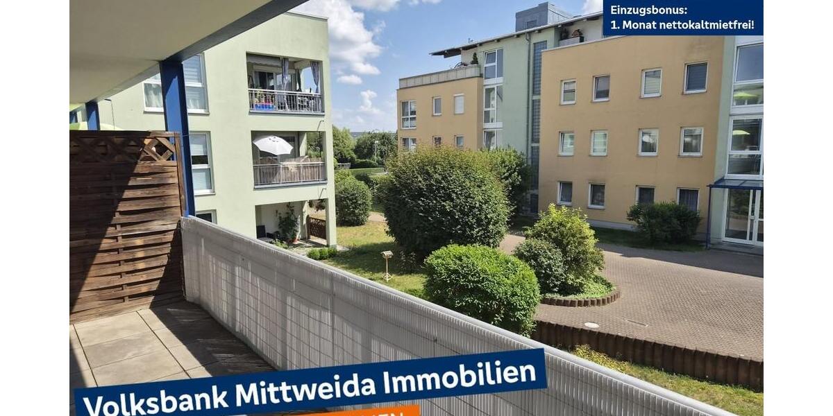 Grüne Aussichten inklusive! Helle 2-Zimmer-Wohnung mit Balkon - Etagenwohnung Chemnitz Ebersdorf | Angebot:27023731