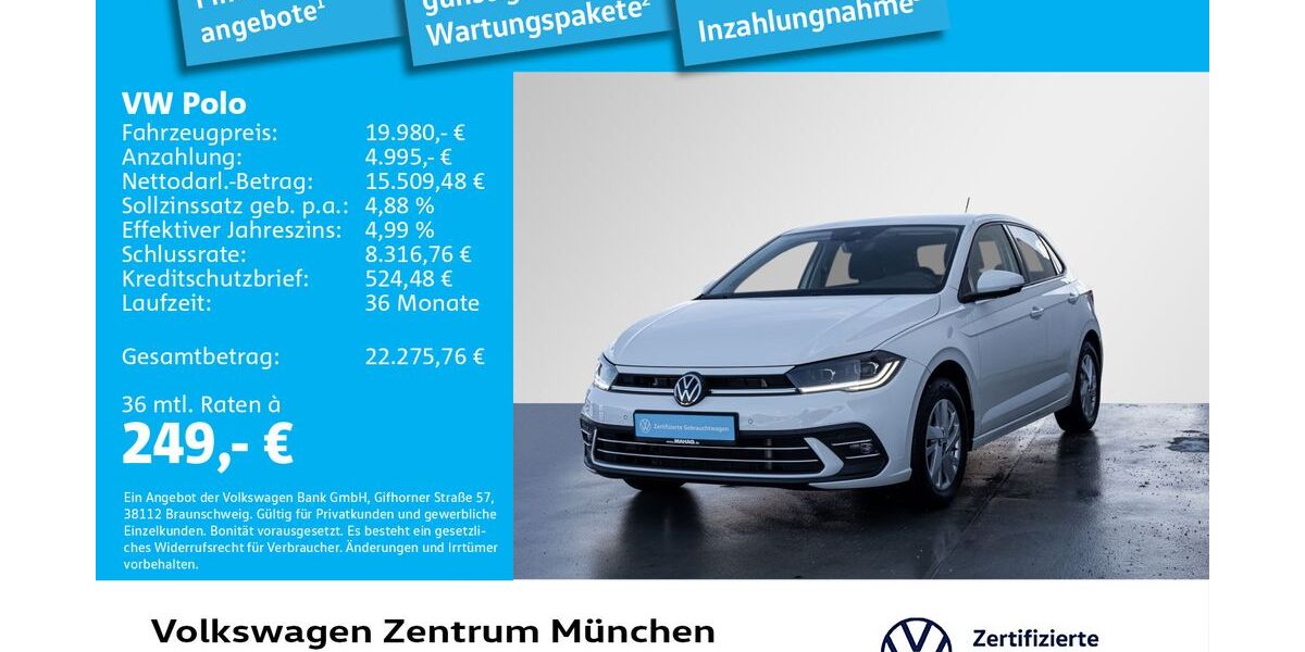VW Polo 44.138 km 19.980 &euro; München 80687