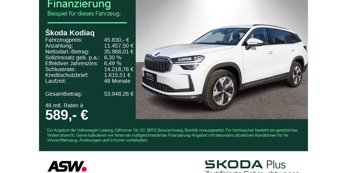 Skoda Kodiaq 20.400 km 45.830 &euro; Heilbronn 74076