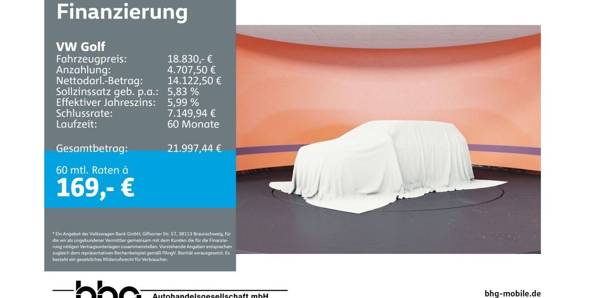 VW Golf 69.152 km 18.830 &euro; Mössingen 72116