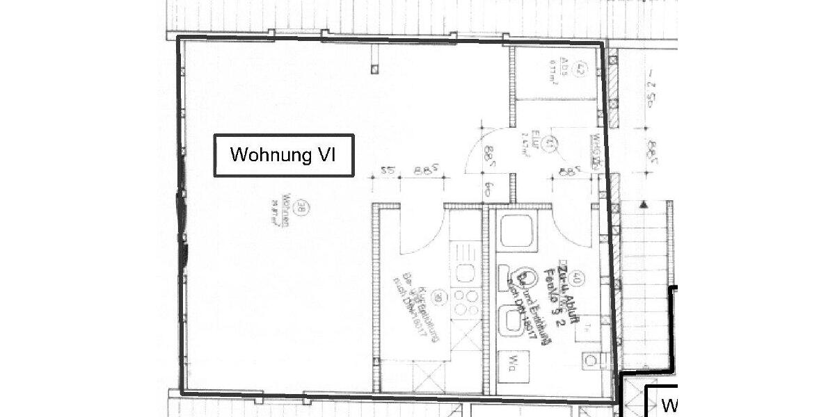Dachgeschoßwohnung Hungen - 1 Zimmer, 39 m&sup2;, 380&euro; | Angebot:26295129
