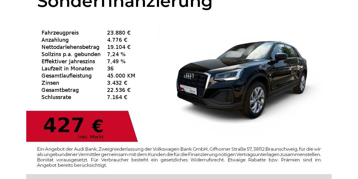 Audi Q2 13.086 km 23.390 &euro; Dessau-Roßlau 06844