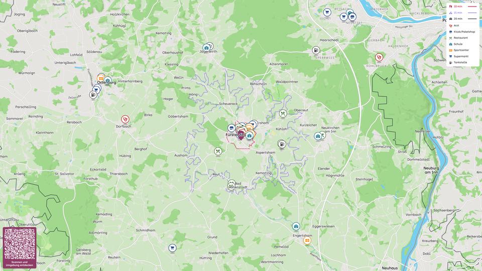 Etagenwohnung Fürstenzell - 2 Zimmer, 68 m&sup2;, 600&euro; | Angebot:26313605