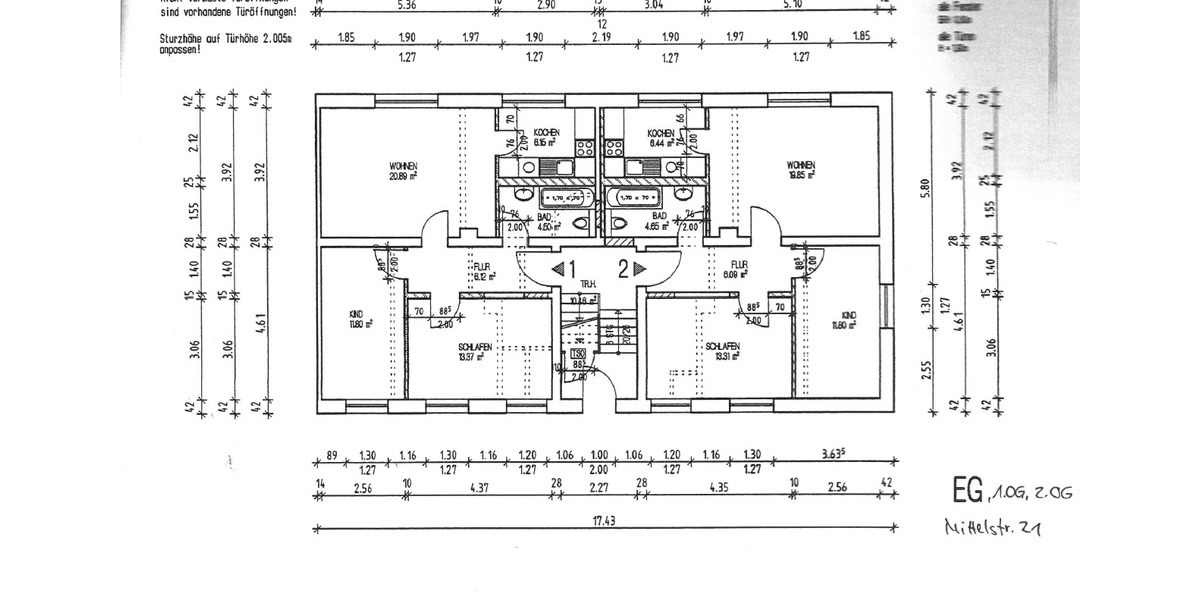 Etagenwohnung Altenburg - 3 Zimmer, 65 m&sup2;, 375&euro; | Angebot:26632741