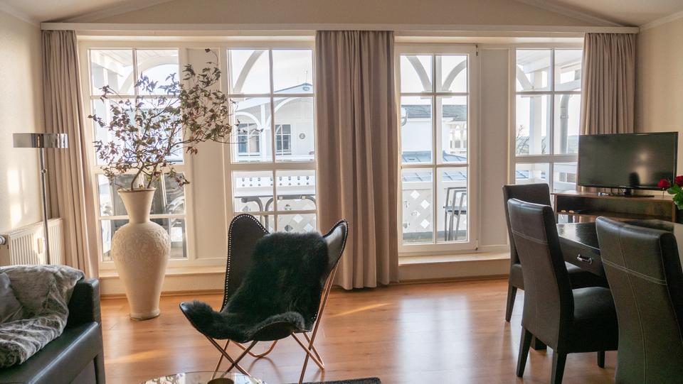 3 Zimmer Penthouse-Wohnung exklusiv möbliert Sellin Rügen zu ve 3 zimmer