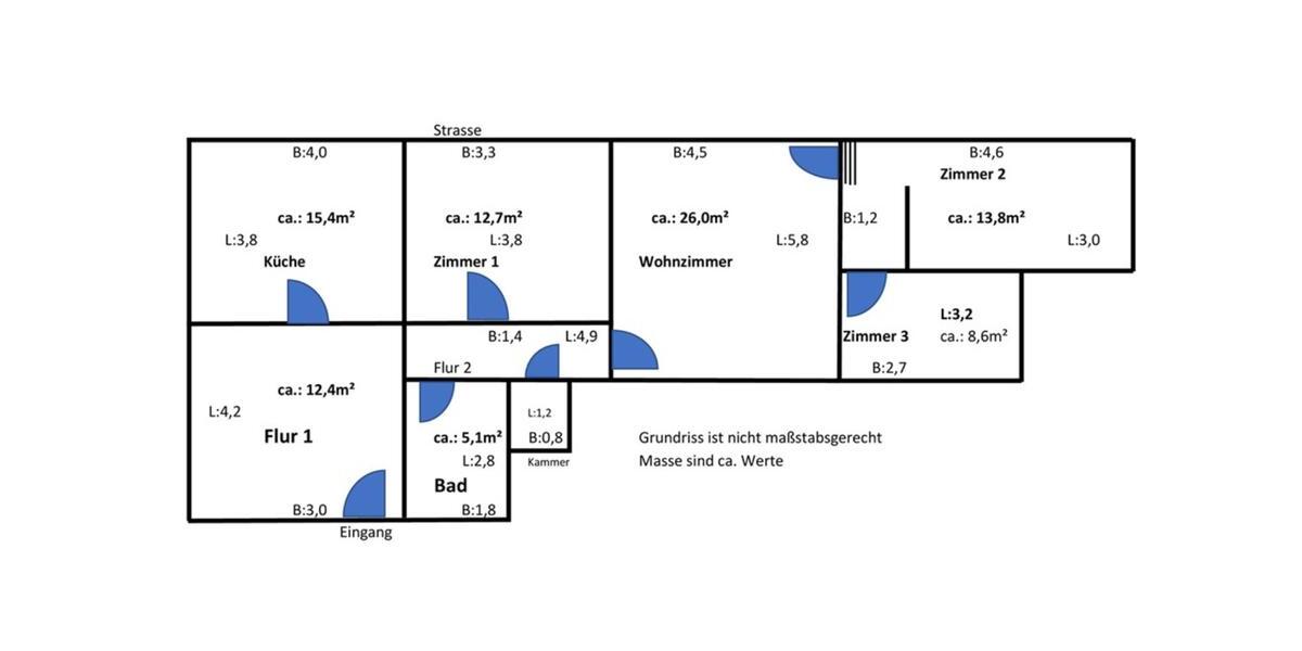 Etagenwohnung Arnsberg - 4 Zimmer, 90 m&sup2;, 630&euro; | Angebot:25935343