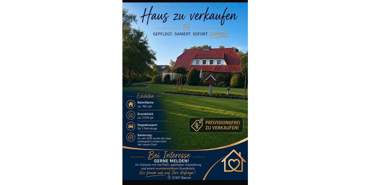 Einfamilienhaus Bardowick - 6 Zimmer, 160 m&sup2;, 800.000&euro; | Angebot:26984402