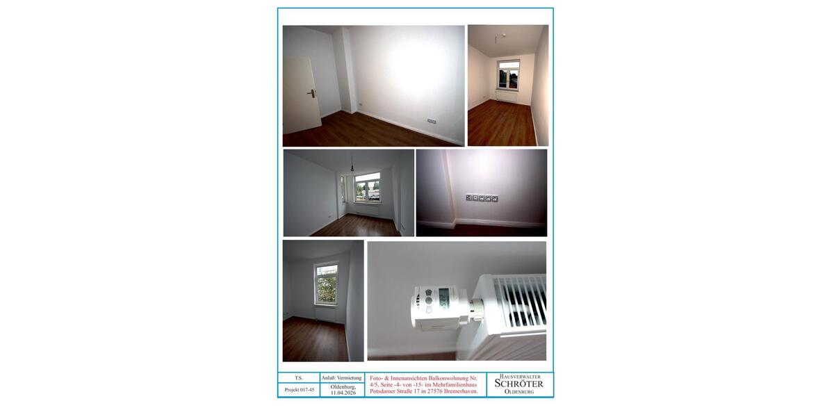 Etagenwohnung Bremerhaven - 5 Zimmer, 106 m&sup2;, 970&euro; | Angebot:26148722