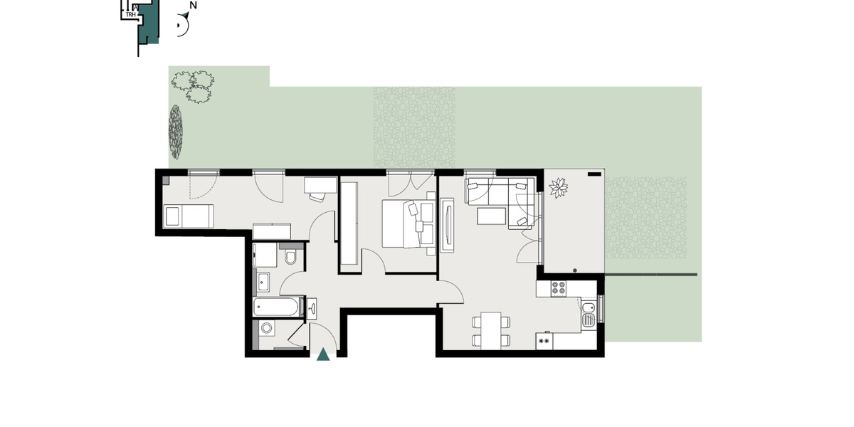 Etagenwohnung Königheim - 3 Zimmer, 74 m&sup2;, 840&euro; | Angebot:24769137