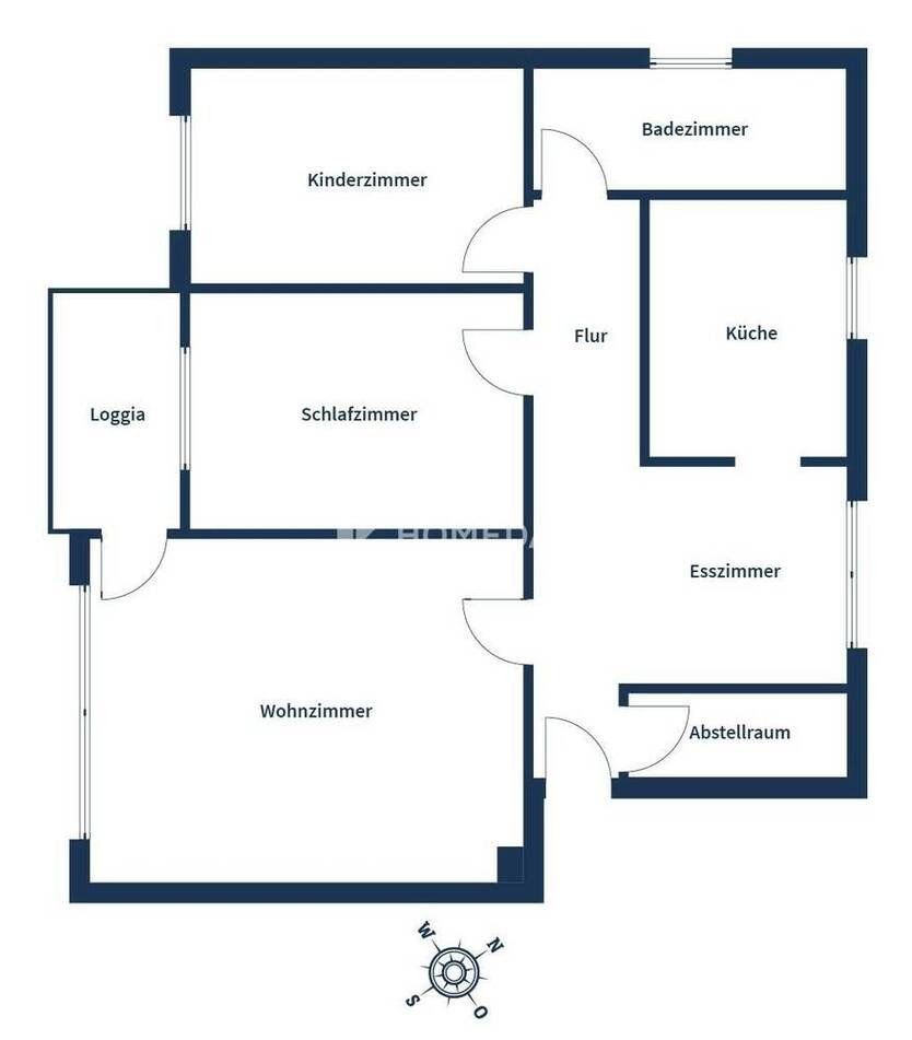 Attraktive und gepflegte 3-Zimmer-Wohnung mit Loggia