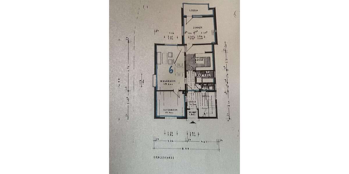 Etagenwohnung Leimen - 4 Zimmer, 104 m&sup2;, 1.350&euro; | Angebot:26856487