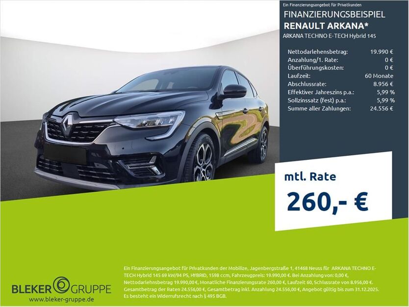 Renault Arkana 45.993 km 19.990 € Münster - Amelsbüren 48163