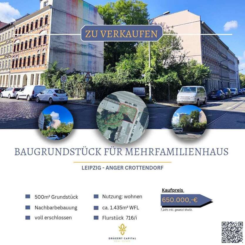 Grundstück zu verkaufen in Leipzig 650.000 € 500 m²