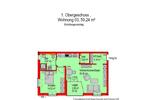 Etagenwohnung Metten - 2 Zimmer, 59 m&sup2;, 660&euro; | Angebot:26348757