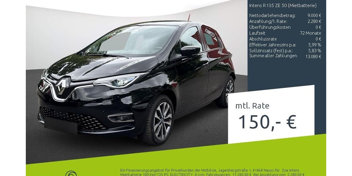 Renault ZOE 69.019 km 12.990 &euro; Stuhr 28816