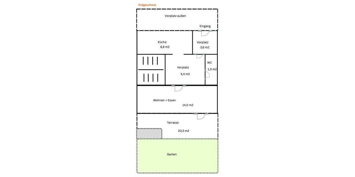Reihenhaus Augsburg Bergheim - 4 Zimmer, 130 m&sup2;, 2.150&euro; | Angebot:26546685