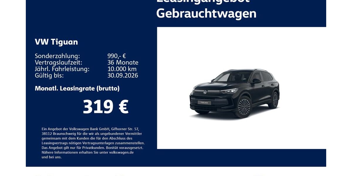VW Tiguan 21.629 km 30.430 &euro; Stuttgart-Wangen 70188
