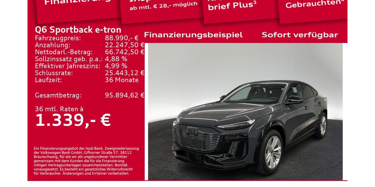 Audi Q6 e-tron 6.001 km 84.800 &euro; Berlin 12489