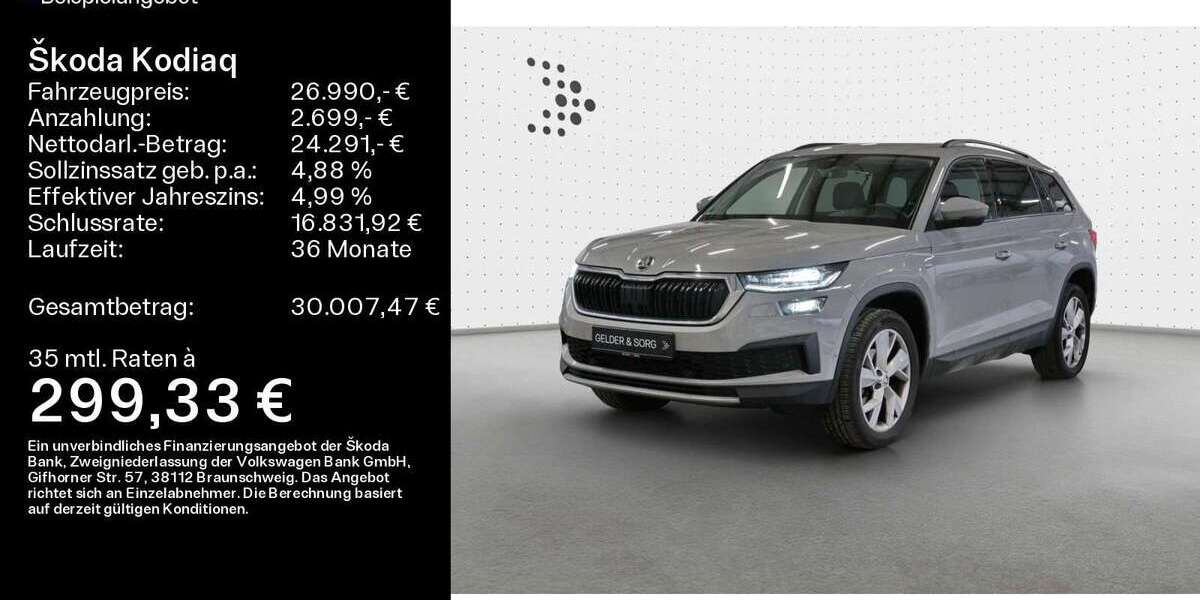 Skoda Kodiaq 48.900 km 26.990 &euro; Bad Kissingen 97688