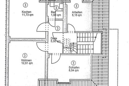 Wohnung Saarbrücken Malstatt - 3 Zimmer, 54 m&sup2;, 135.000&euro; | Angebot:23312285