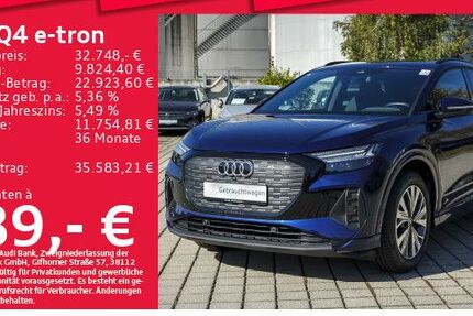 Audi Q4 e-tron 27.527 km 32.748 &euro; München 80935