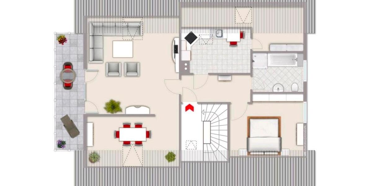 Dachgeschoßwohnung Melle Bruchmühlen - 3 Zimmer, 84 m&sup2;, 950&euro; | Angebot:26671634