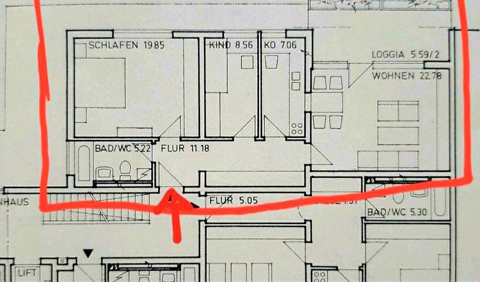 Etagenwohnung Burgkirchen an der Alz - 3 Zimmer, 78 m&sup2;, 663&euro; | Angebot:26359532