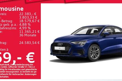 Audi A3 60.697 km 21.884 &euro; Eching 85386