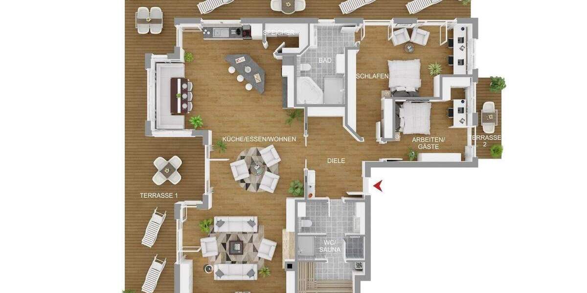 Etagenwohnung Gmund - 3 Zimmer, 211 m&sup2;, 2.990.000&euro; | Angebot:23982367