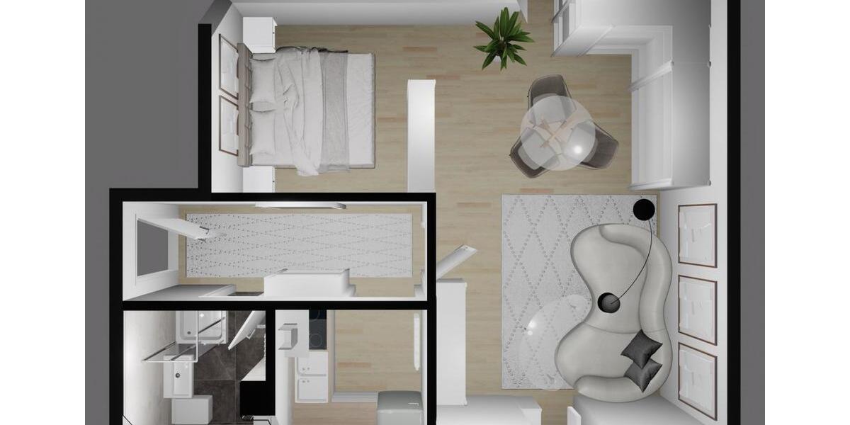 Dachgeschoßwohnung Dessau-Roßlau Dessau - 1 Zimmer, 28 m&sup2;, 225&euro; | Angebot:26445798