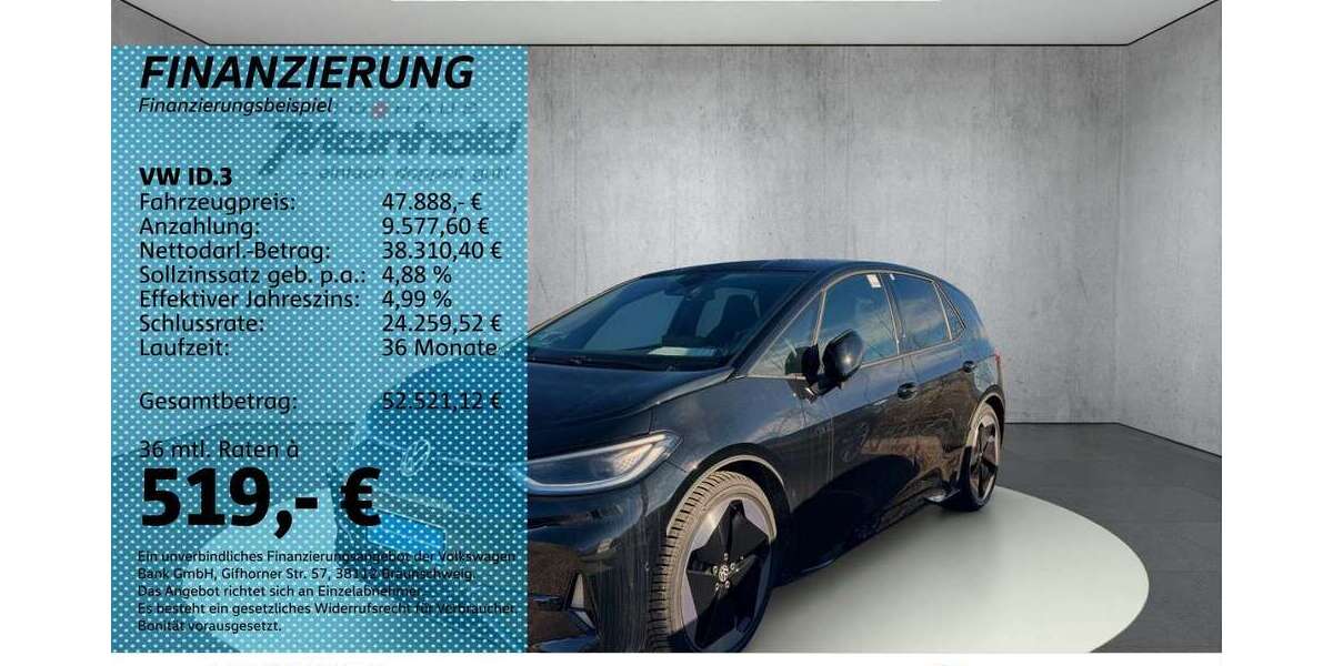 VW ID.3 5.650 km 47.888 &euro; Auerbach/Rebesgrün 08209