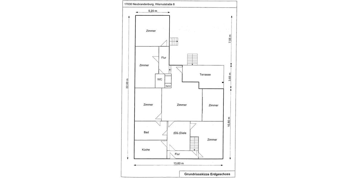 Einfamilienhaus Neubrandenburg Carlshöhe - 6 Zimmer, 180 m&sup2;, 265.000&euro; | Angebot:27026115