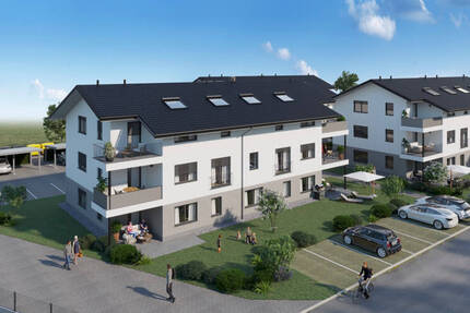 NEUBAU - Eigentumswohnungen in Untersiemau! Moderne Wohnungen im Dachgeschoss mit Balkon und Parkplatzmöglichkeit! 3 zimmer