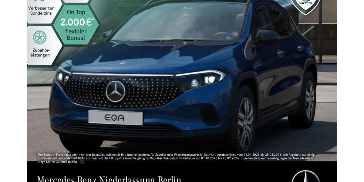 Mercedes-Benz EQA 7.630 km 37.990 € Berlin 10587