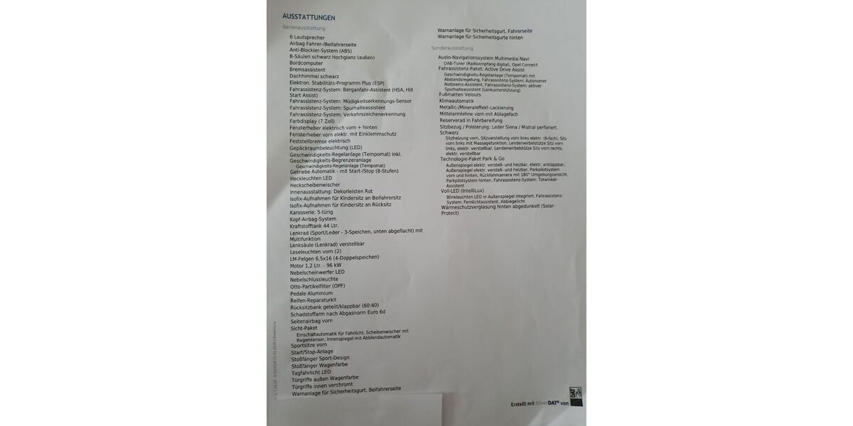 Opel Corsa 6.448 km 18.500 &euro; Hamburg 22335