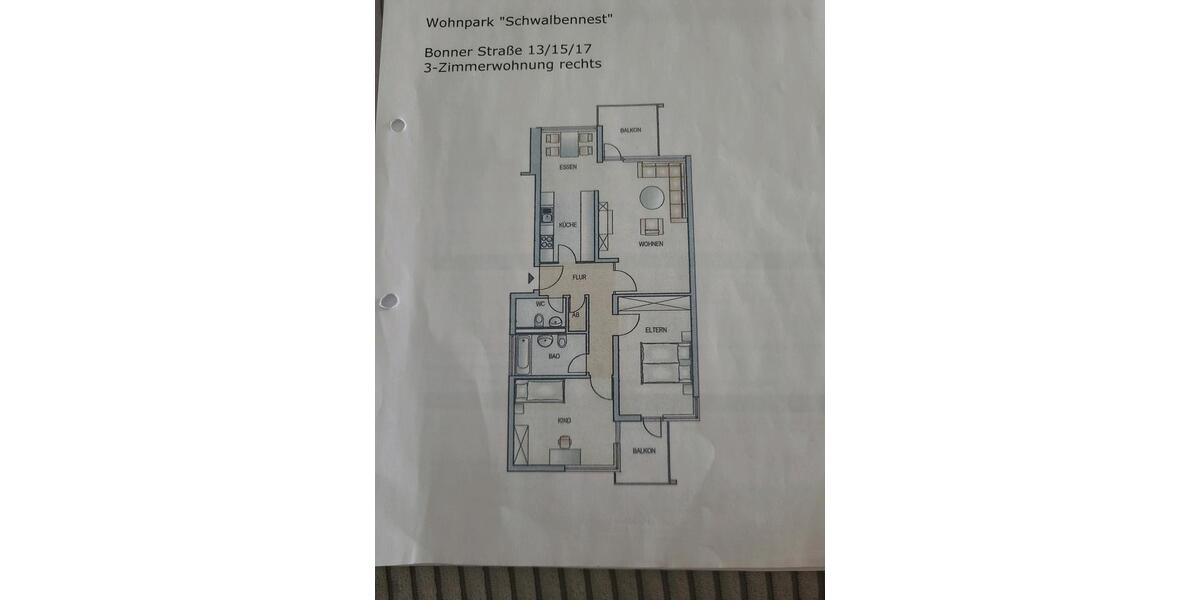 Etagenwohnung Würzburg Heuchelhof - 3 Zimmer, 86 m&sup2;, 275.000&euro; | Angebot:26828601