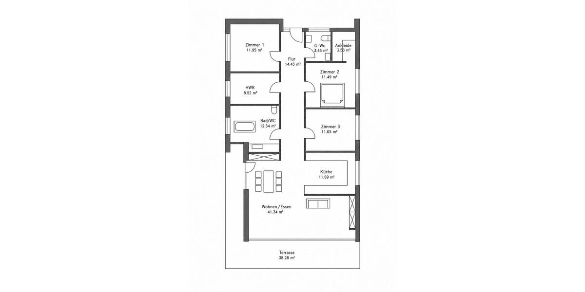 Bungalow Varel - 4 Zimmer, 130 m&sup2;, 549.000&euro; | Angebot:26758553