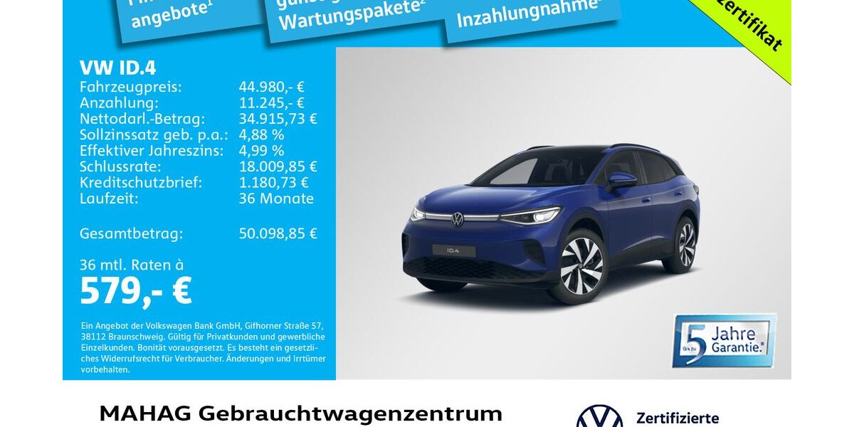 VW ID.4 12.483 km 44.980 &euro; München 80935
