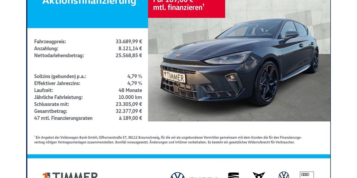 Cupra Leon 12.999 km 32.680 &euro; Nordhorn 48529