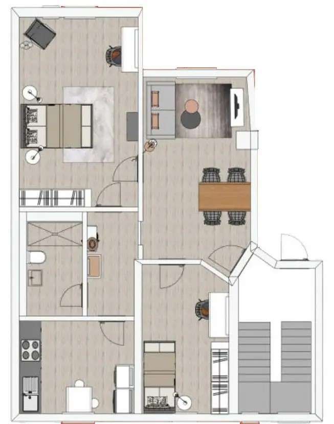 Wohnung zum Mieten in Frankfurt 2.000 € 80 m²