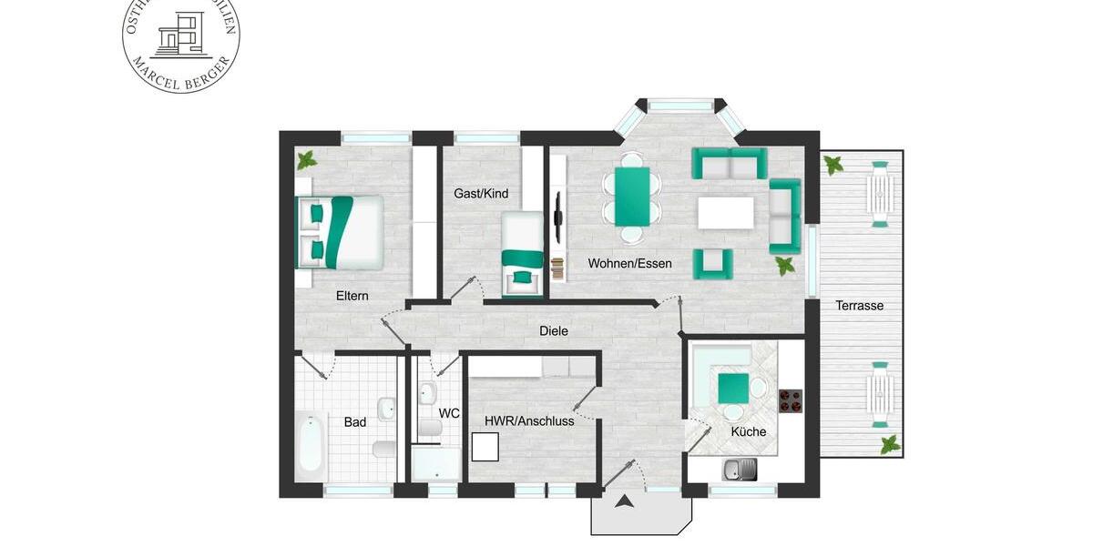 Einfamilienhaus Thomasburg - 3 Zimmer, 105 m&sup2;, 1.200&euro; | Angebot:26284390
