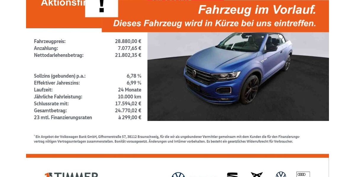 VW T-Roc 42.152 km 28.590 &euro; Meppen 49716