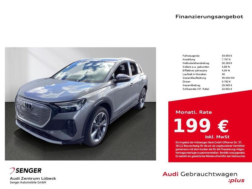 Audi Q4 e-tron 66.450 km 33.950 € Lübeck 23556