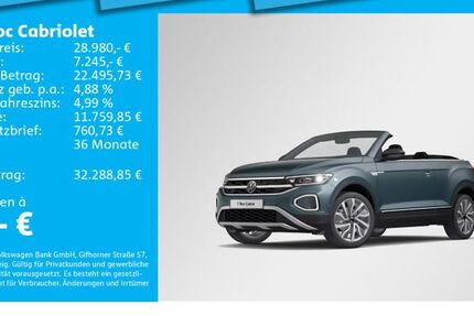 VW T-Roc 34.698 km 28.980 &euro; München 81825