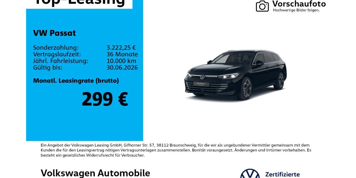 VW Passat 11.074 km 47.430 &euro; Leipzig 04277