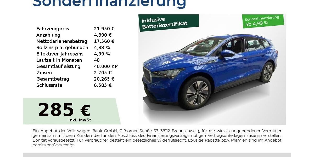 Skoda Enyaq 27.850 km 21.950 &euro; Nürnberg 90441