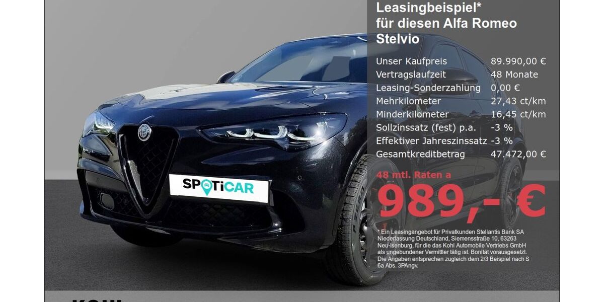 Alfa Romeo Stelvio 2.000 km 87.750 € Aachen 52078