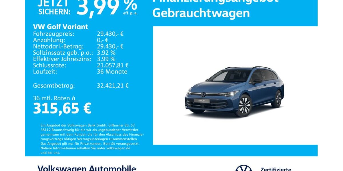 VW Golf 25.006 km 28.730 &euro; Stuttgart-Wangen 70188
