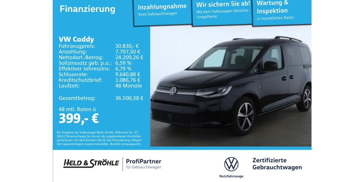 VW Caddy 29.645 km 30.830 &euro; Ulm 89079